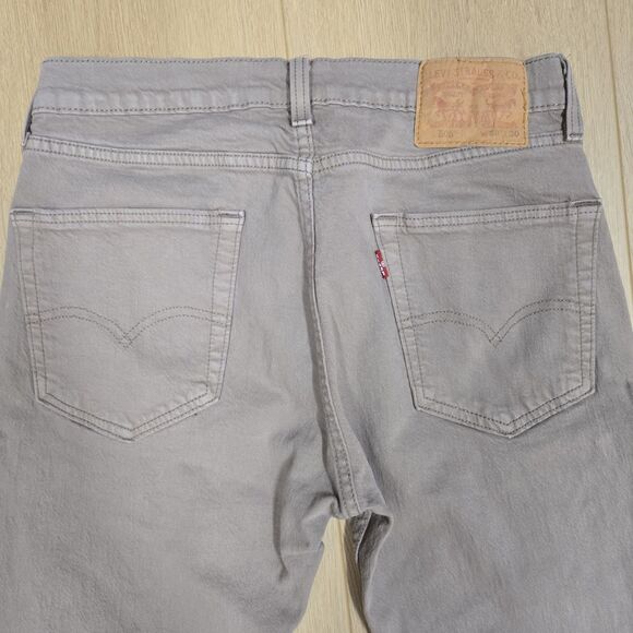 Levi’s 505 Men’s Jeans 30X30 Khaki Beige Tan Straight Leg Denim Fast Shipping! - Picture 5 of 10